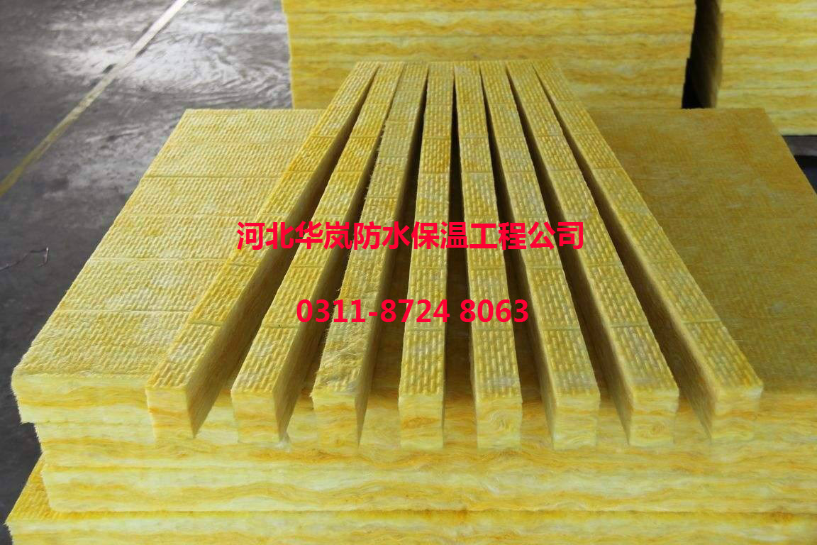 高硬度保温岩棉条彩钢夹芯板芯材外墙保温防火隔离